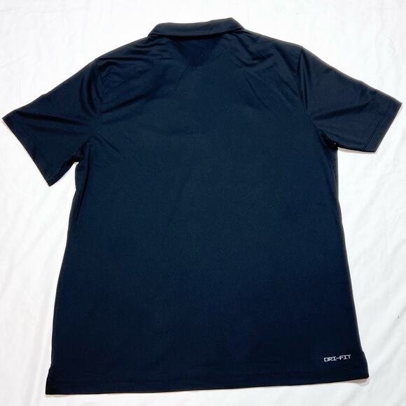 Nike Coaching Dri-Fit Polo Shirt XL Football Black 3-Button Short Sleeve - Picture 2 of 5